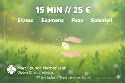 Offre jeune magnétisme, marc sourice Oudon Champtoceaux