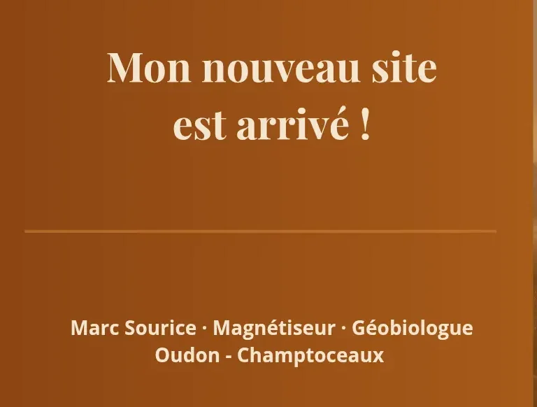 Annonce d'un nouveau site web.